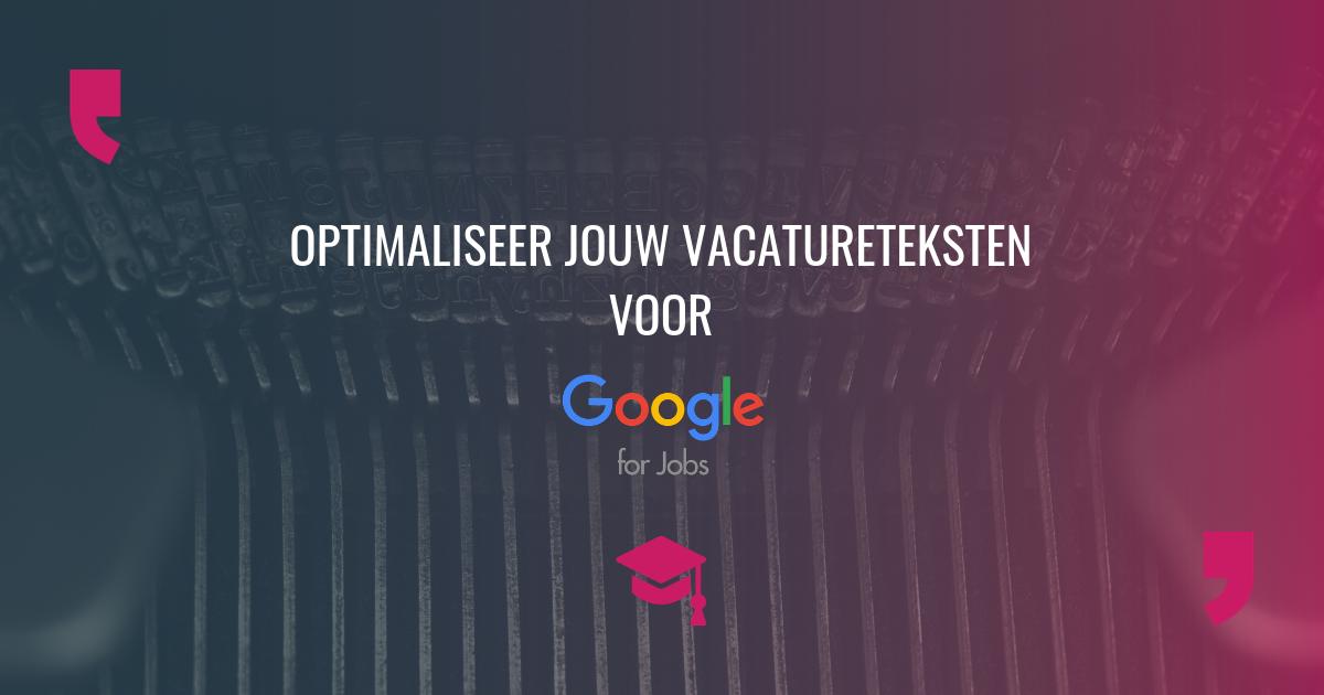 Twijfel je nog of je je aanmeldt voor de training ‘optimaliseer jouw vacatureteksten voor Google for Jobs’? In landen waar 𝐆𝐨𝐨𝐠𝐥𝐞 𝐟𝐨𝐫 𝐉𝐨𝐛𝐬 eerder is uitgerold zijn de resultaten indrukwekkend. Meld je aan: ow.ly/4aAj50v7HGo