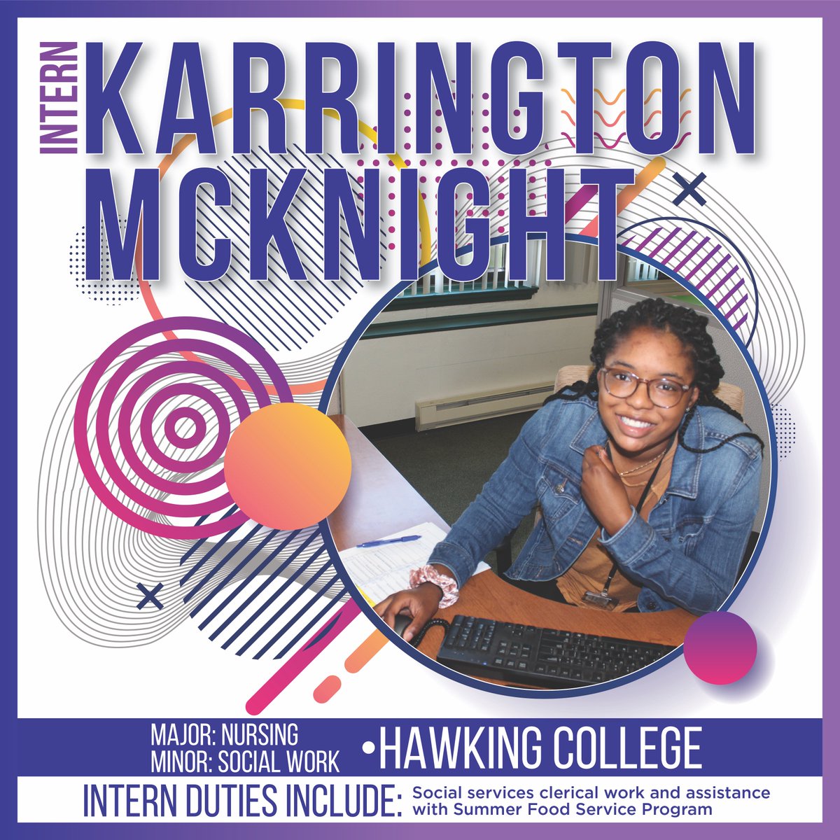 LawCountyCAP's tweet image. Meet our #PASummerIntern Karrington! #PASummerInterns #InternsofPA2019