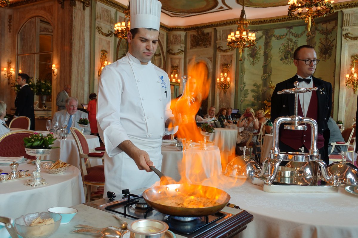 My latest meal at the Ritz, featuring pressed duck.  andyhayler.com/restaurant/ritz