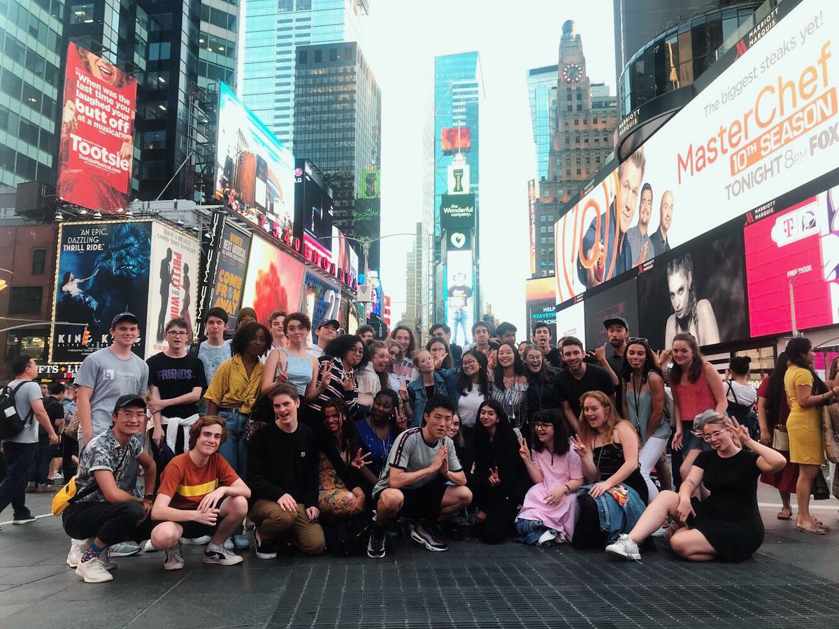 remusummerhs's tweet photo. Yesterday’s highlights: a lecture by Stein Bjelland on the future of the streaming economy, and a trip to see Dear Evan Hansen on Broadway! https://t.co/fx5UBw2DY7