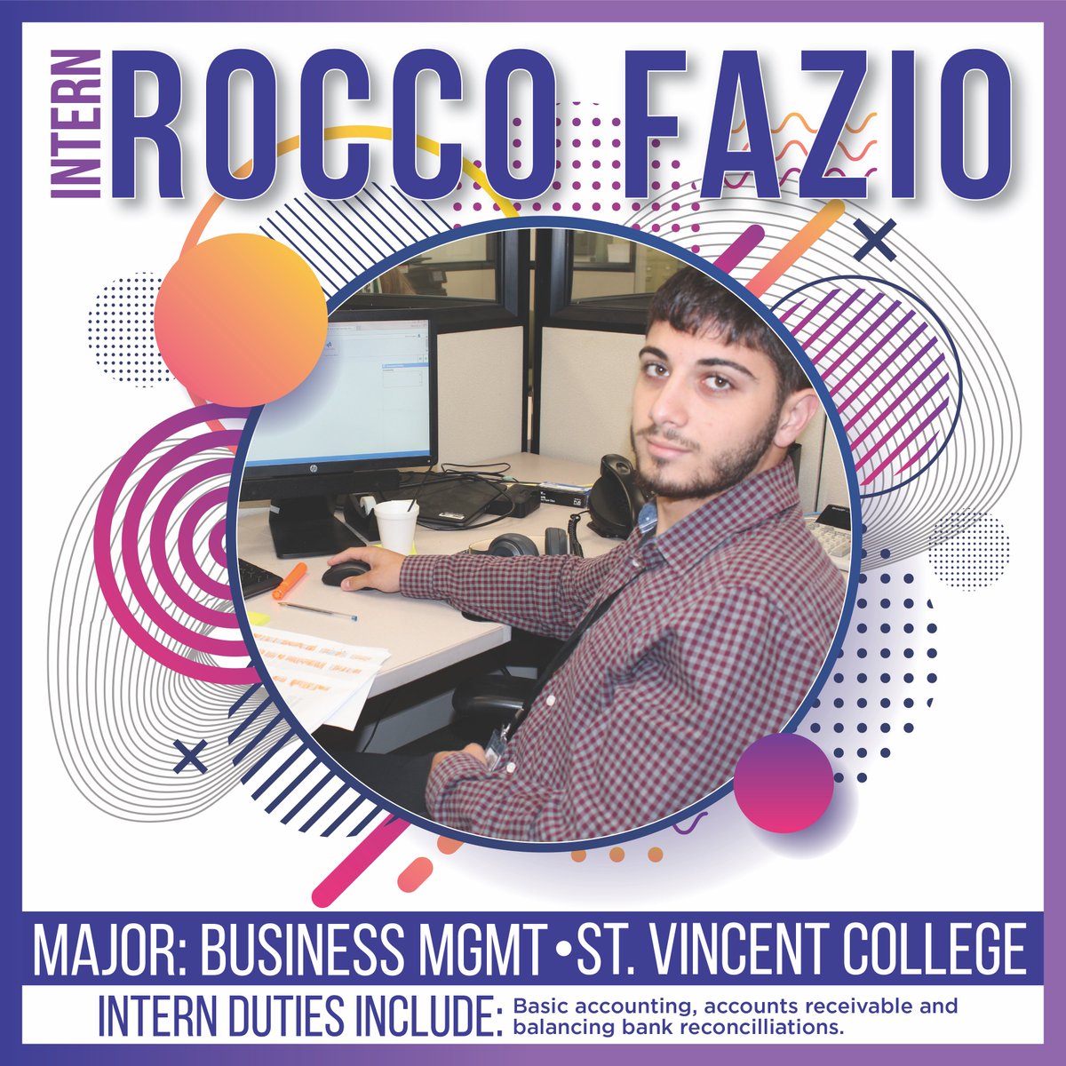 LawCountyCAP's tweet image. Meet our #PASummerIntern Rocco! #PASummerInterns #InternsofPA2019