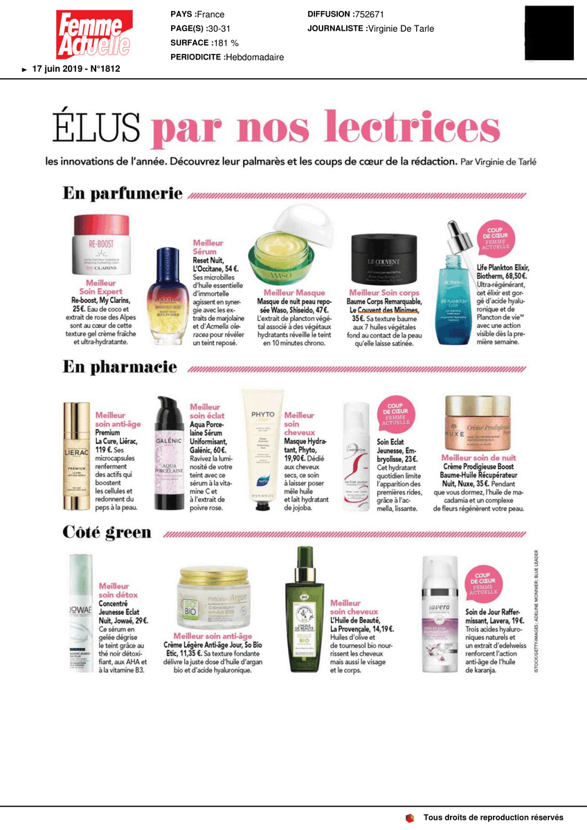 LeCouventFR's tweet photo. 🇬🇧 WOMEN’S BEAUTY AWARD 2019❣️- Our "Baume Remarquable" voted best Body Care by Femme Actuelle readers ! 😍
#LeCouventLoveStories #LeCouventLovesYou #lecouventdesminimes #HauteParfumerie #artduparfumsingulier #singularperfume #madeinfrance #vegan #veganbrand #uniqueness #perfume https://t.co/IM7TYN93t7