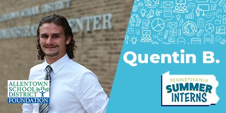 PACareerLinkLV's tweet image. “Working with Allentown School District Foundation gave me valuable insight into what goes into a nonprofit. It has given me perspective to the importance of working as a team &amp;amp; establishing strong communication skills with each other &amp;amp; with the community.” #PASummerInterns