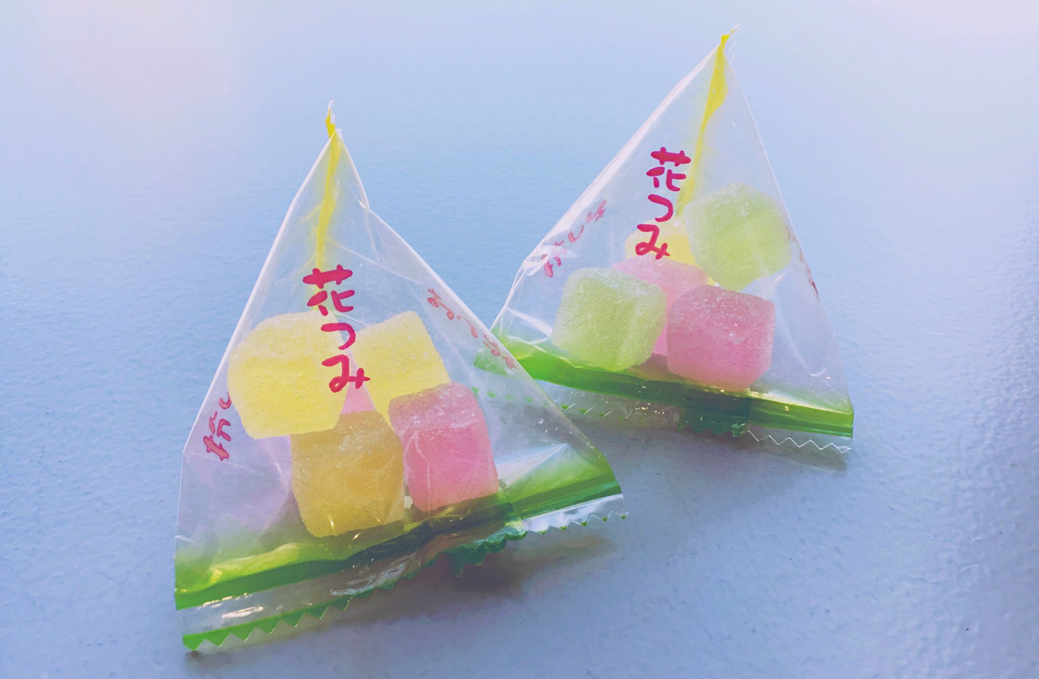 Nakamaᵕ 頂いた寒天ゼリーの色が ピンク 黄色 緑 だった 偶然過ぎて なんだか震える W そして この寒天ゼリーおいしい 花つみ 新しい地図 T Co H4gjbeglqv Twitter