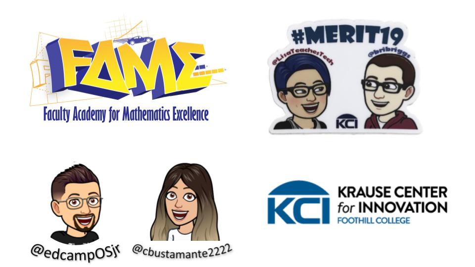 My summer of PD @LisaTeachesTech @bribriggs @edcampOSjr @Cbustamante2222 @krausecenter Thank you all for revolutionizing my teaching! Learned and continuing to learn so much! #MERIT19 #FAME19