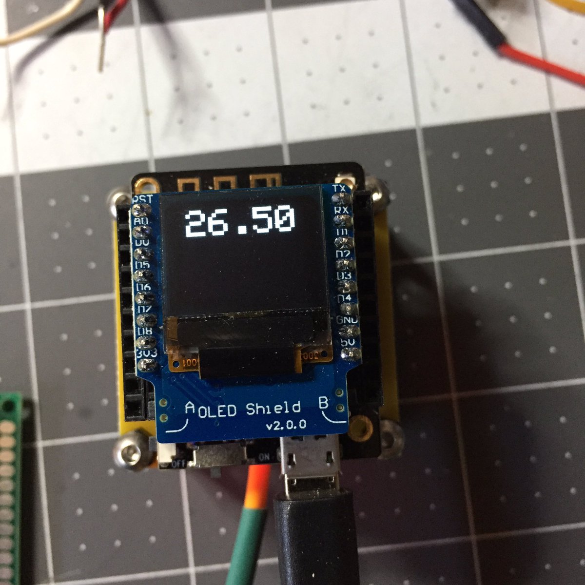 nakanaela's tweet image. I’m digging the smaller footprint of the R2 PCB. Testing/use of #TinyPICO shields can be done with either the ESP8266 D1 Mini or the ESP32 Mini32 board.