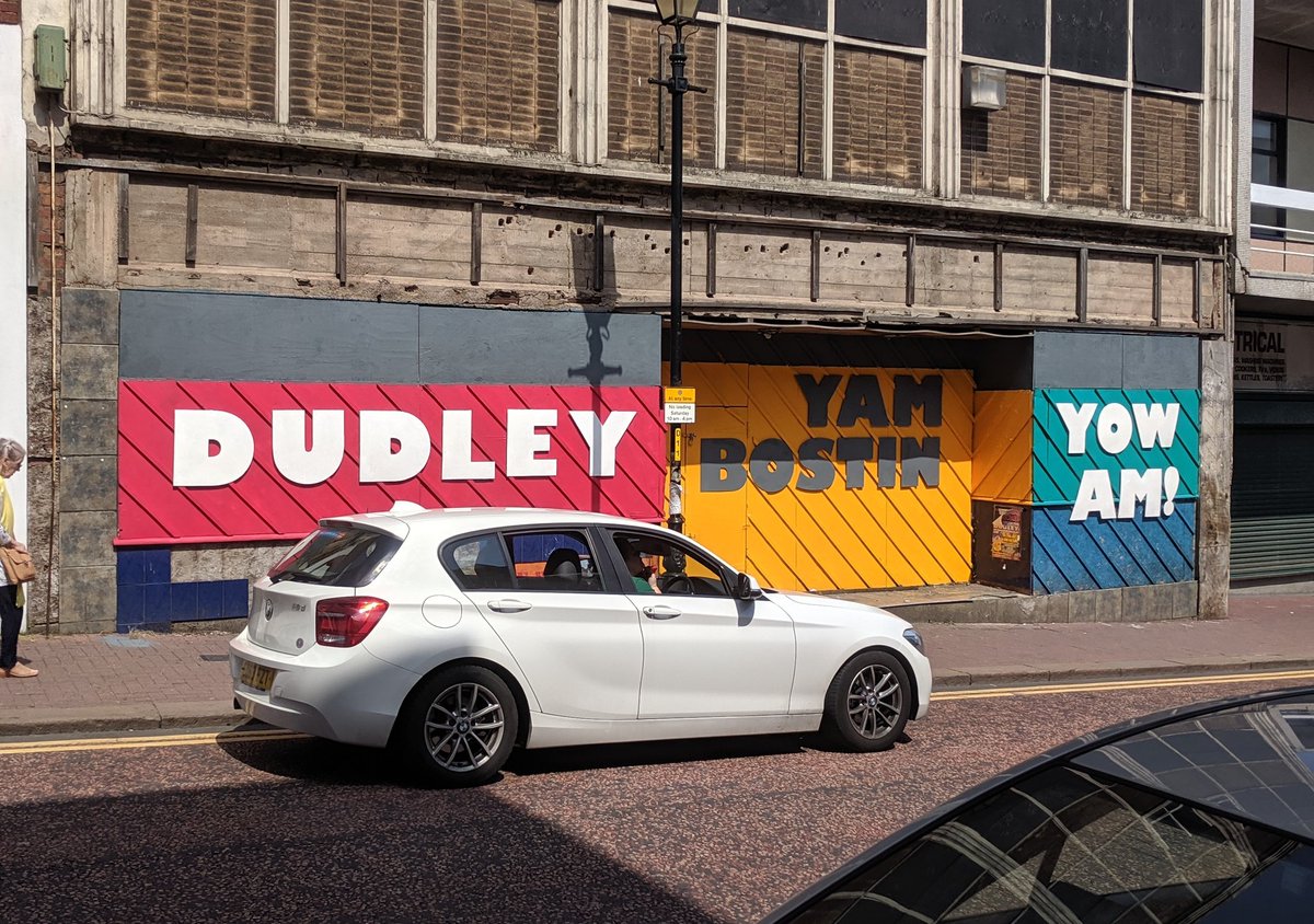 DanGriffinHayes's tweet photo. Great fun today installing this part of @dofestdudley and @EyeCandyFest.
There are some great things popping up around the town with @Seven9Signs painting walls too.
#dudley #eyecandyfestival https://t.co/ds2uEcKCkA