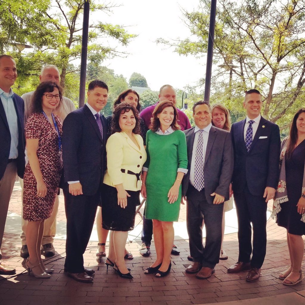 MCBDCworks's tweet photo. .@LtGovHochulNY was at Riverlink Park in Amsterdam on Thursday to announce the projects being funded in the city by the $10 million Downtown Revitalization Initiative #DevelopingStronger https://t.co/U60j5Vx73a