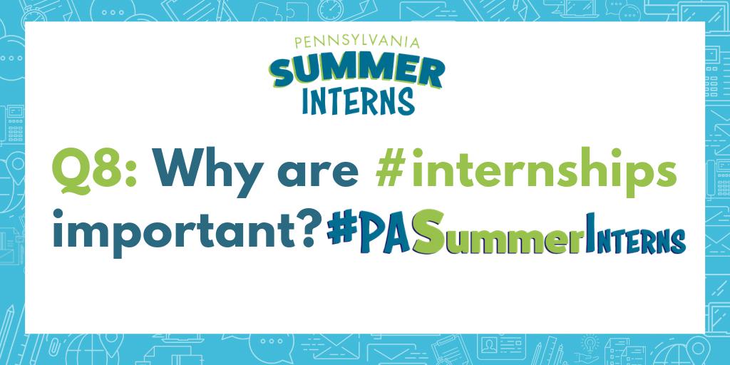PALaborIndustry's tweet image. Q8: Why are #internships important? #PASummerInterns #NationalInternDay