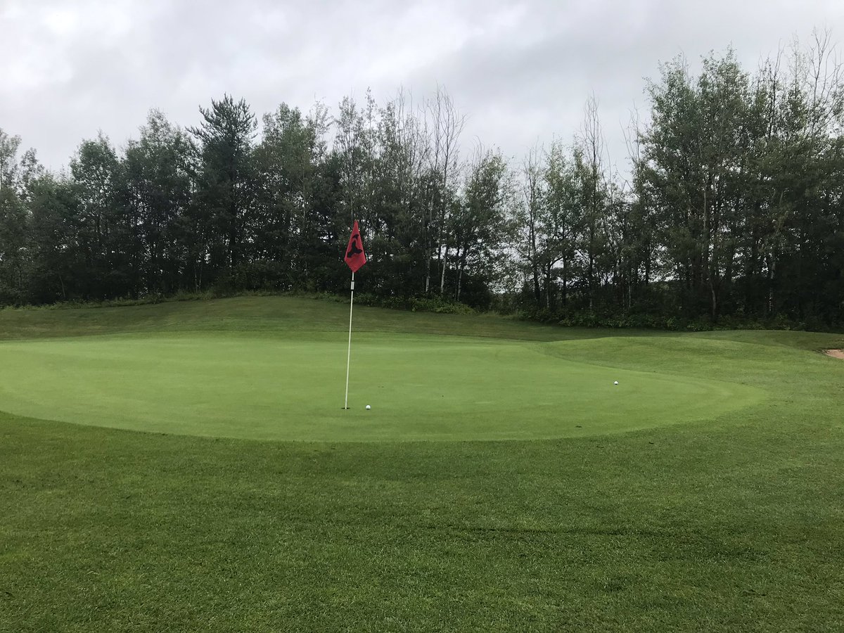 WildRose_Golf's tweet photo. A little wet, but a good morning at @athagolf. Course is in great shape and will test your game, especially off the tee! Review coming soon to #WildRoseGolf https://t.co/QWiwmCV8yI