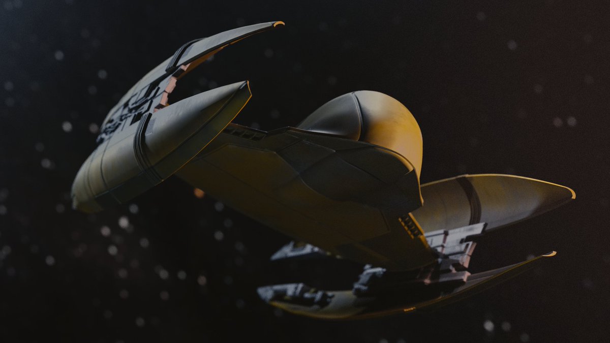 Mickael_Boitte's tweet photo. Okay now my #vulture #3D #model looks good to me! Maybe a small animation soon? :) #starwars #droid #fighter #starship #hardsurface #modeling #blender3d #b3d #fan #film #texturing #pbr #substancepainter #highpoly #render #cyclesengine https://t.co/QrcJ7QrGgd