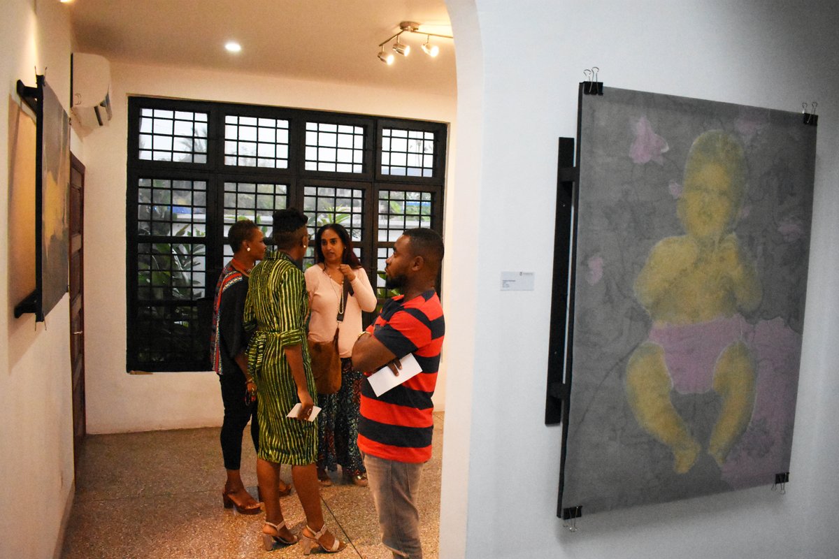 kuenyehiaprize's tweet photo. The Kuenyehia Trust is proud to present Catharsis II, an exhibition of photography, painting and formal abstraction by artists Fredrick Botchway, Simon Bowman Jnr and John Edem Tamakloe, opening now! Come and (re)discover their work with us! #CatharsisII #ContemporaryArt https://t.co/4atg7lIsgS