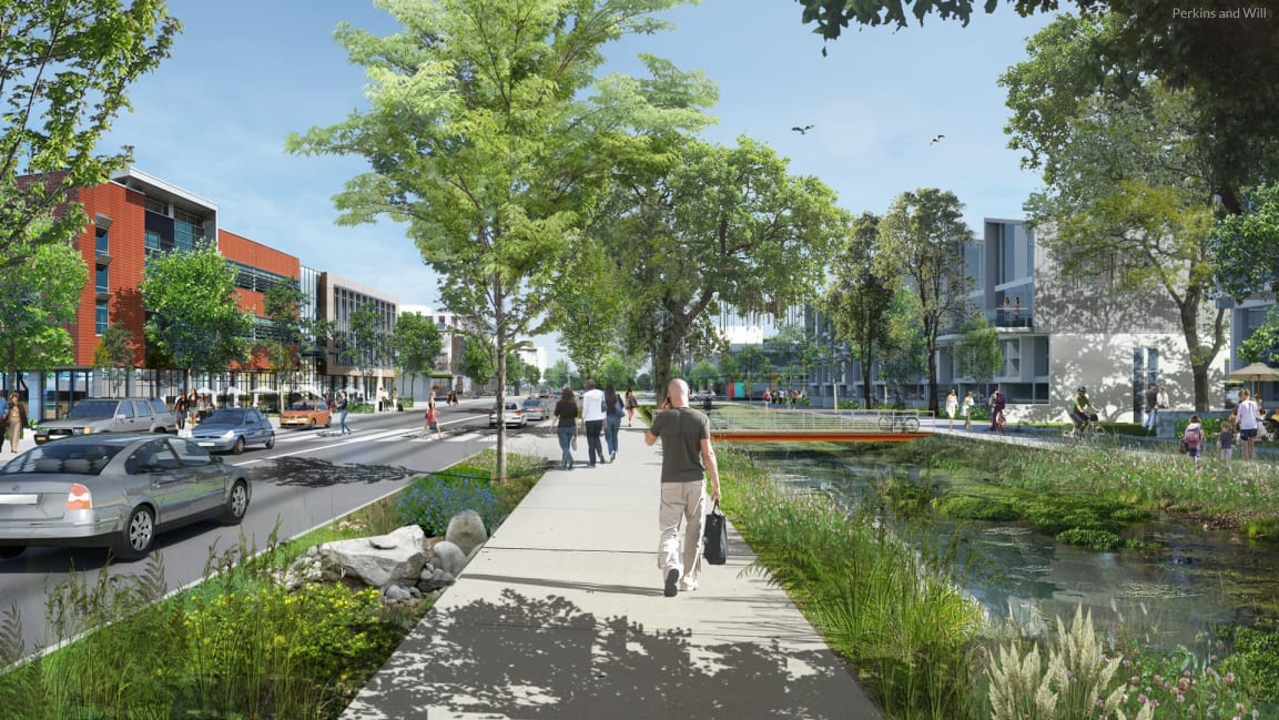 SmartGrowthUSA's tweet photo. The world is getting hotter, but "cities that incentivize less driving—whether by redesigning bike lanes and sidewalks or changing codes to make new developments mixed-use and near public transportation—can cool themselves down." https://t.co/Wq2WBhMM9S https://t.co/wU9srZA5tM