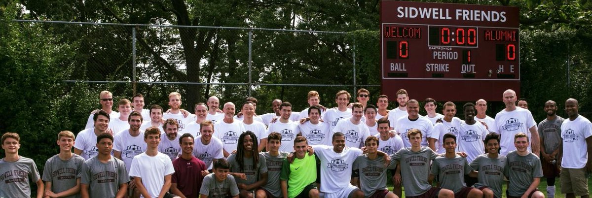 SidwellFriends's tweet photo. ⚽️ The alumni soccer game is within striking distance! Get your squad and we'll see you on the pitch. #sidwellfriends #alumnifriends https://t.co/eVjZqyrV0X