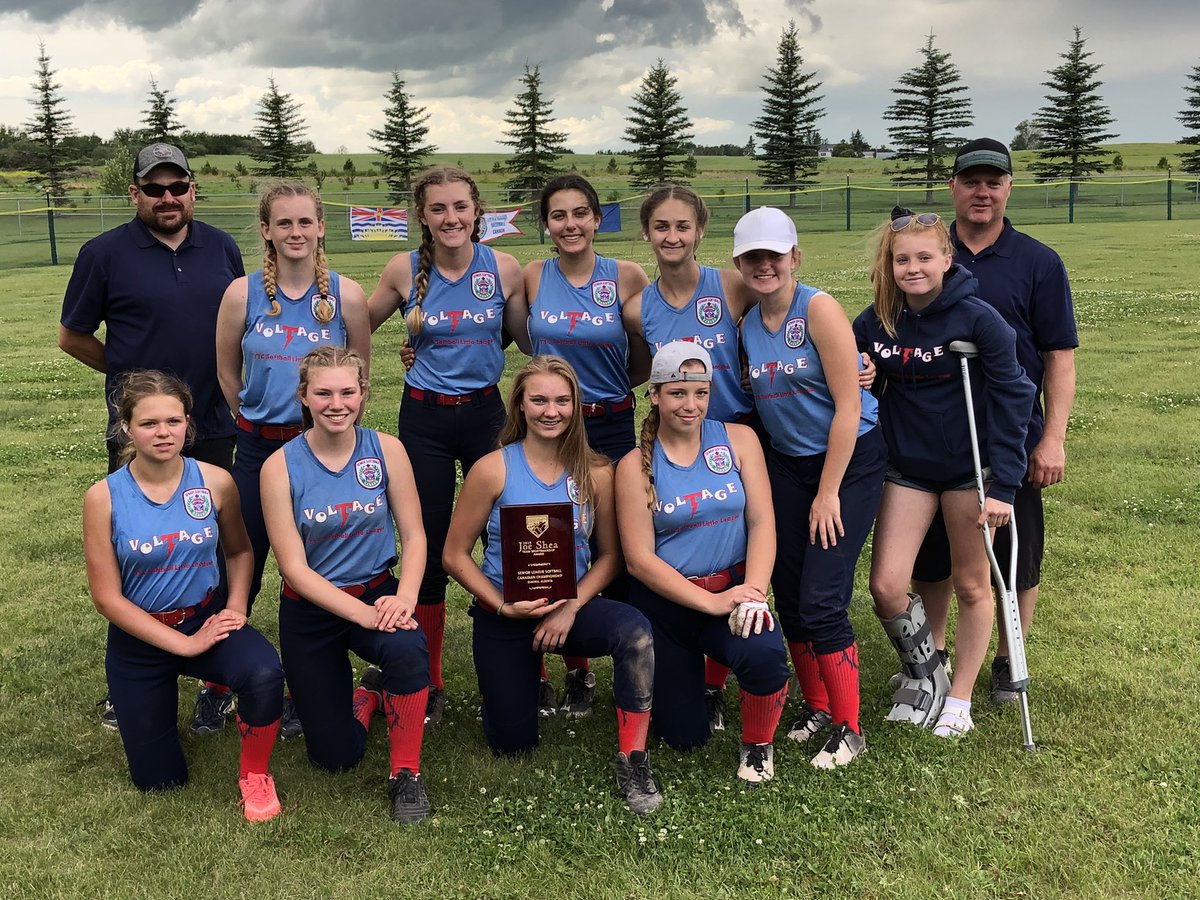 LLABDistrict7's tweet photo. Congratulations to Hampton Little League on winning the Senior Softball Canadian Regional Championship with a 9-0 victory over Elnora today!  YYC Softball LL was the winner of the Joe Shea Team Sportsmanship award! https://t.co/D0WgZmr61b