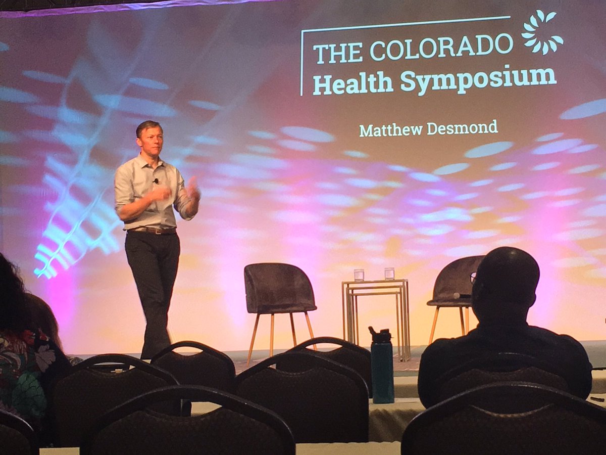 CHI_Karam's tweet photo. “Eviction pushes families deeper into disadvantage. Only one in four families below the poverty line who apply for housing assistance get it.” Matthew Desmond @just_shelter #CHS19 https://t.co/jFWmxo1Vxf