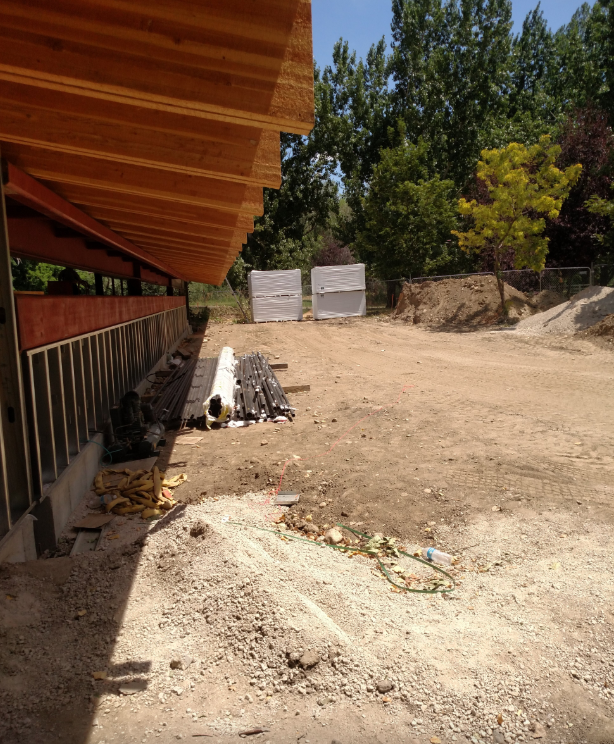 AscentCon's tweet photo. We're so excited with how the education center at #WheelerFarm is coming along. Right now we're working on HVAC, roofing, electrical, and measurements for windows and glass. This space will provide a teaching space with direct access to hands on experiences. #education #nature https://t.co/sc64vHJqQV
