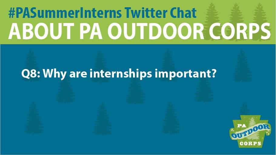 DCNRnews's tweet image. A8: We feel the #PAOutdoorCorps is important because it’s providing young people with the knowledge and expertise to be good stewards of our natural resources. #PASummerInterns