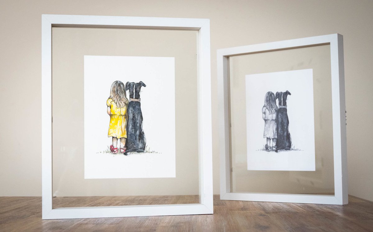 VicPictoria's tweet image. My latest commission client loved this picture so much she requested an additional B&amp;amp;W print framed to go with it - Result!
#customisedart #derbyshireartist #arttoorder
do YOU have an idea that you want to bring to life in art? Visit pictoriapictures.com &amp;amp; message me