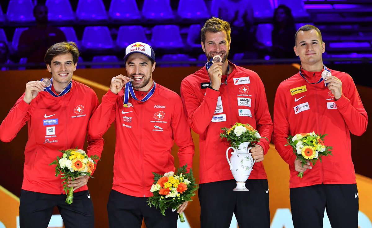 SwissFencing's tweet photo. 5 medals in a row for swiss men’s epee team at the #worldchampionships ! 🌍🏆

🥉Kazan 2014
🥉Moscow 2015
[No WC in year of Olympic Games #Rio2016]
🥈Leipzig 2017
🥇Wuxi 2018
🥉Budapest 2019

#swissfencing #teamspirit #roadtotokyo #tokyo2020 https://t.co/ZkmMf4q1Uc