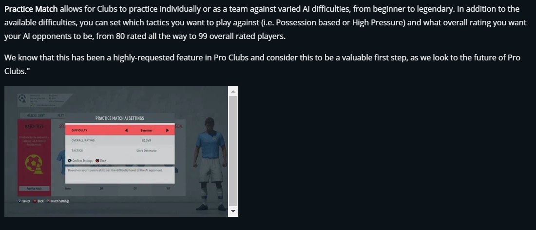_beFIFA's tweet photo. 🔴 OFFICIEL ! #MODEPRO
Vous pourrez désormais jouer des matchs d'entraînement dans le prochain #FIFA20
Vous pourrez défier l'IA, du mode débutant au mode légende. https://t.co/M4IqNQnqtB