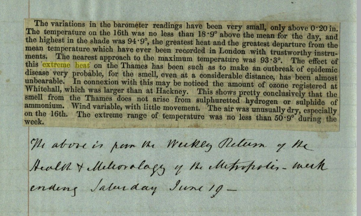 peterfosterUK's tweet photo. Congratulations @hssonline and #hss19 for coping so well with the heat! The royal physician of 1855 describes the effects of extreme heat in London. Clark, James. โJournal of Sir James Clark, Royal Physician.โ Clark, James, 1848โ1868. #WileyDigitalArchives https://t.co/G1HMU7Ax0q https://t.co/Wxtt7geQfN