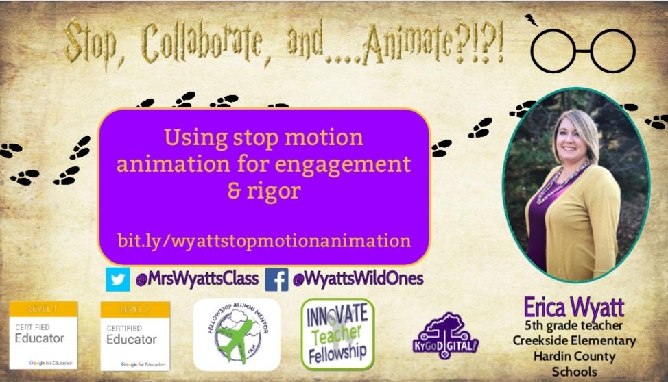 STOP! Collaborate &amp; Animate w <a href="/MrsWyattsClass/">Erica Wyatt</a> #HCSStrongerTogether