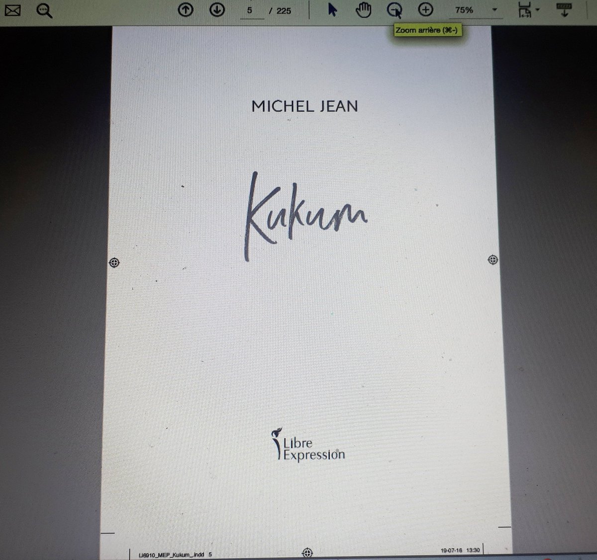 J'y travaille depuis 2 ans. Il prend forme. Plus que deux mois avant la parution...❤️ #Kukum #litteratureautochtone #nativepride #Innu