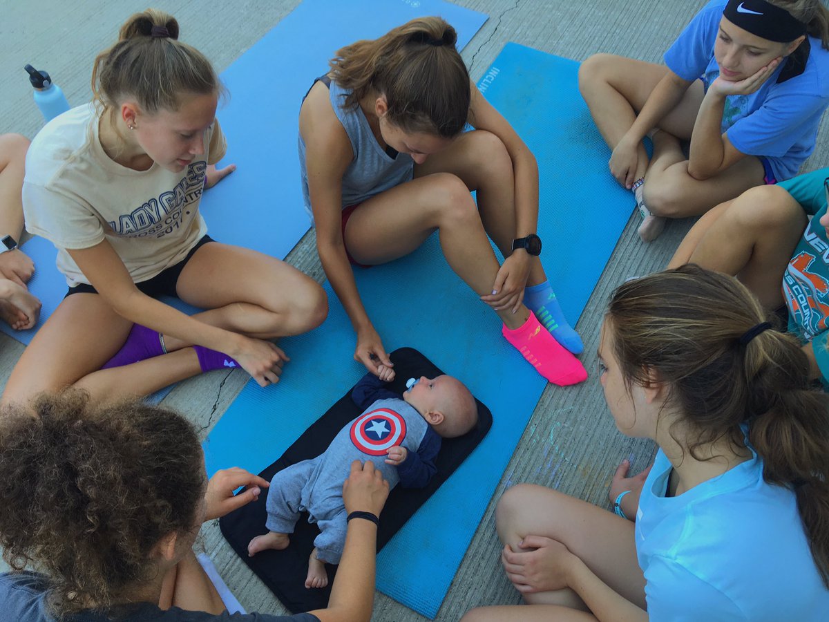 d_galadyk's tweet photo. Griffin has been a trooper this summer! Probably because he doesn’t mind the view. #futureGale #loveshisgirls https://t.co/FEaCE3xxWF
