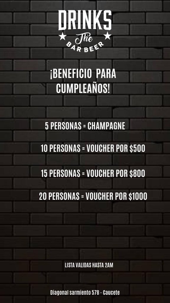 ValentinGamboa1's tweet photo. BEER PONG NIGHT!!
Este sábado 27 en Drinks te traemos una noche distinta para que disfrutes  con amigos!
- Todos free h/2 hs.
- Lista de cumple disponible.
- Promos en barra.
- Living con beneficios y mucha fiesta.
¡¡LISTA VALEN GAMBOA!!
@DRINKSBarBeer https://t.co/ofFSUSJM7X