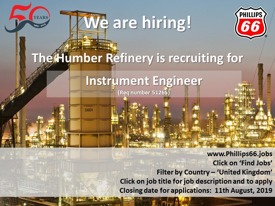 Phillips66UK's tweet photo. We are recruiting ...
#Engineer #Recruitment #EngineerJobs #InstrumentEngineer #Humber https://t.co/fnEK8DtZxP