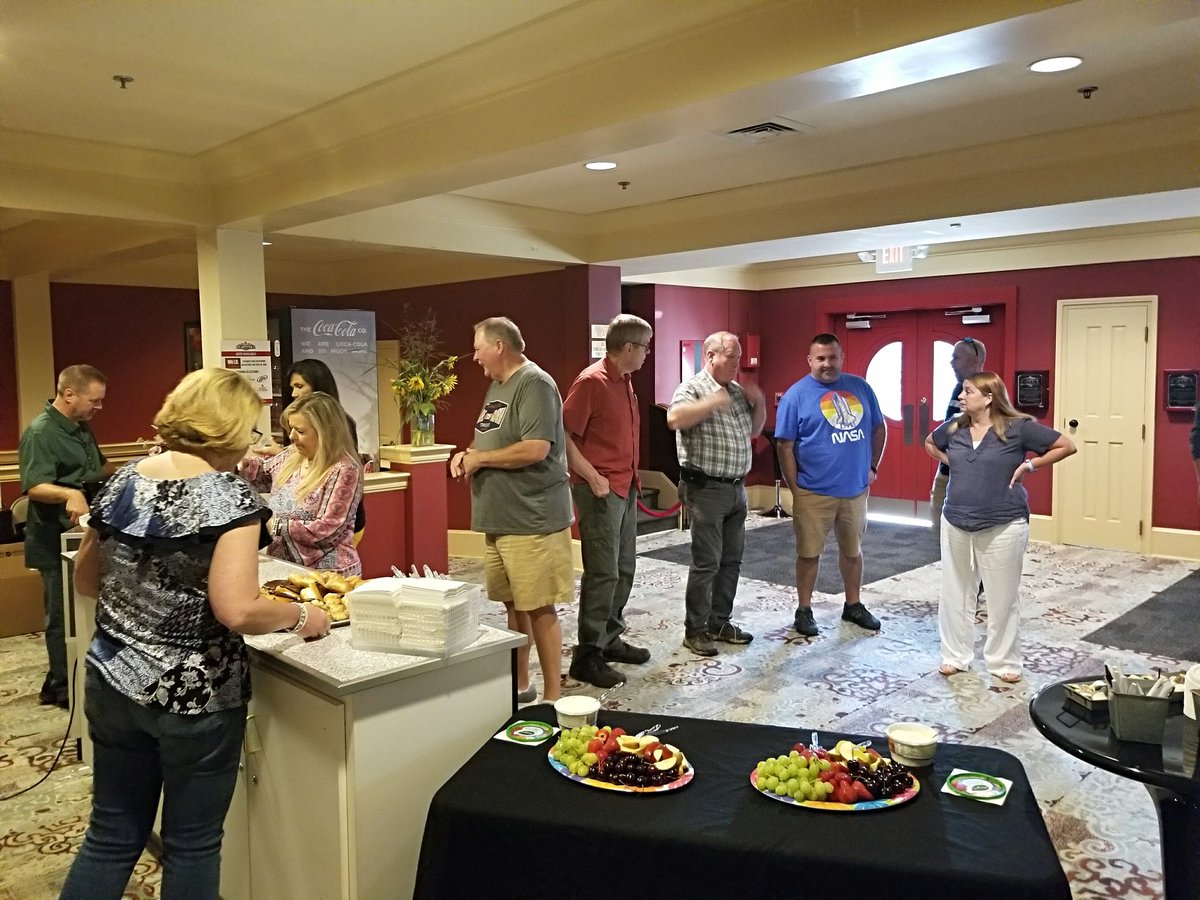 EVERY morning should start with a coffee bar and <a href="/PABakery/">Peggy Ann's Bakery</a> <a href="/CapitolGville/">Capitol Theatre</a> <a href="/GreeneTechCtr/">GTC - Greene Technology Center</a> #GTCStaffretreat2019 <a href="/GreenevilleCity/">GCS</a> Surely the world would be a better place!🍩☕