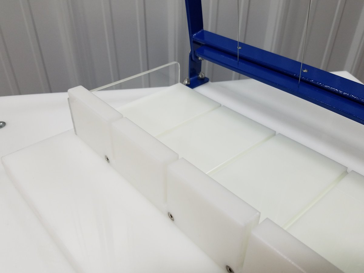 DSE_96's tweet photo. Check Out This Amazing Loaf Cutter. Custom Designed For One Of Our New Customers, Deer Haven Herb and Flower Farm. Designed To Cut Her Cake Loaves Into Bars Simply and More Efficiently.   
#LoafCutter #CustomDesigned #DiscountSoapEquipment #BarCutter #DeerHavenHerbandFlowerFarm https://t.co/VdKtcq4z0G