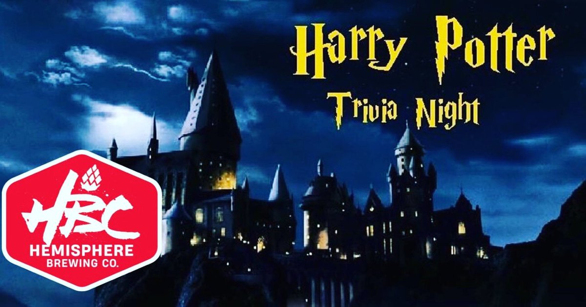 TONIGHT!  HARRY POTTER TRIVIA!!

Maybe you read all of the books, or saw every movie..  Come out for the buzzer game and who knows the most.

Bring your favorite food or snacks, we've got your beers on tap - the A/C is on!

Thursdays doors open at 5pm, trivia starts at 7pm