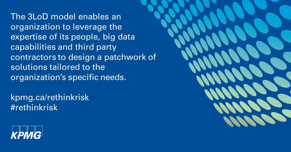 KPMG_Canada's tweet photo. Criminals are becoming bolder, and their methods more sophisticated, to learn more about how the #3LoD model can help combat #ATOFraud, visit: https://t.co/uKmXUqahto #RethinkRisk https://t.co/ceWbM1wo8u
