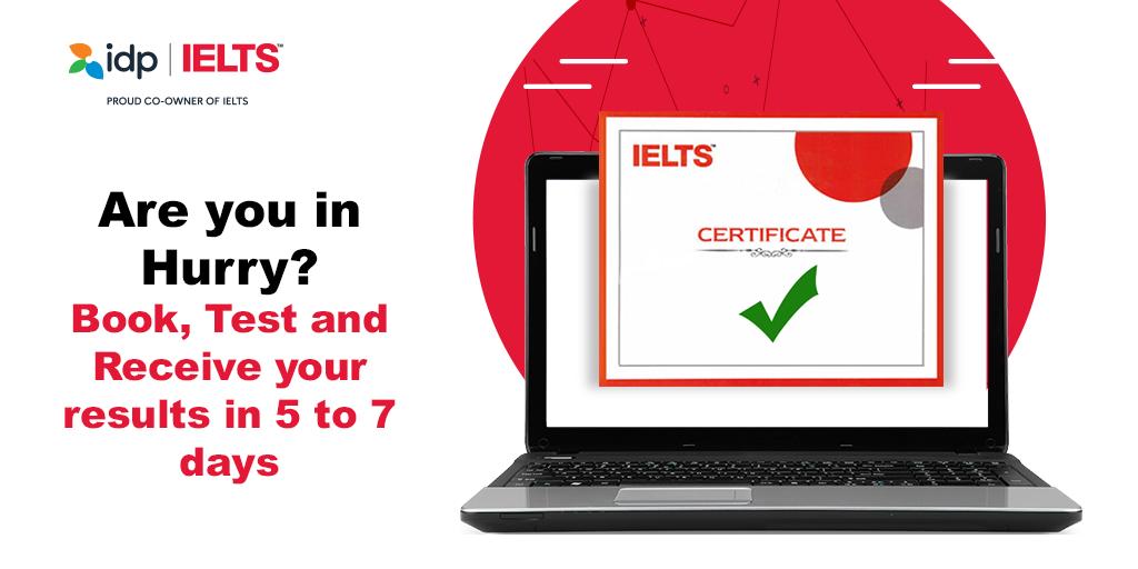 IdpPakistan's tweet photo. Are you in Hurry?
Book, Test and Receive your results in 5 to 7 days with Computer-delivered IELTS Test.
Book your CD #IELTS at a time convenient for you NOW: https://t.co/u1akjtb8ls
#CDIELTS #IELTSWithIDP https://t.co/NffUvFJ6tZ