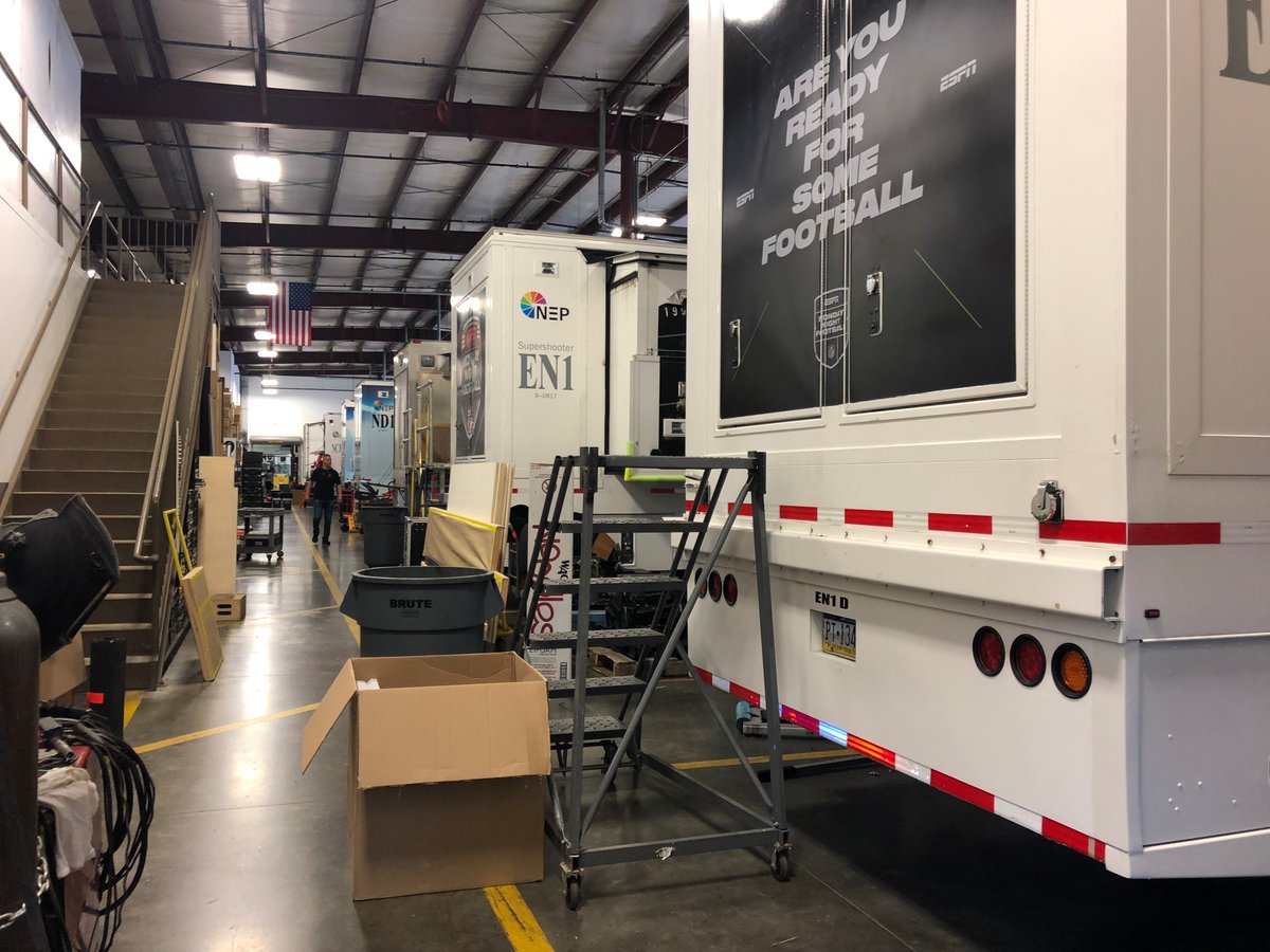 NEPGroupInc's tweet photo. Here is a fall thought to cool your mind during these dog days of summer: We are in full prep mode for NFL at our HQ in Pittsburgh. We have a full shop and a full parking lot as our teams get ready for pre-season to start. The first game is just one short week away! https://t.co/YZA7QkPdbw