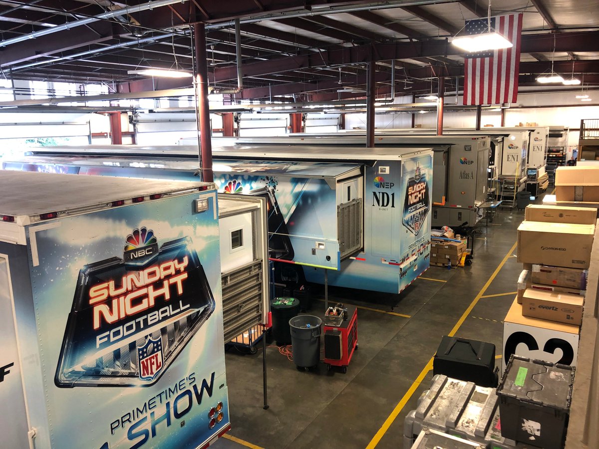 NEPGroupInc's tweet photo. Here is a fall thought to cool your mind during these dog days of summer: We are in full prep mode for NFL at our HQ in Pittsburgh. We have a full shop and a full parking lot as our teams get ready for pre-season to start. The first game is just one short week away! https://t.co/YZA7QkPdbw