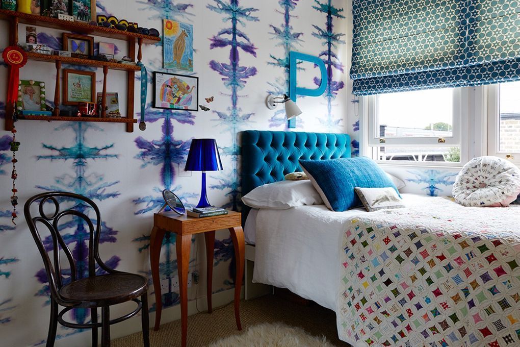 _houseandgarden's tweet photo. Sweet patterns on the wall make for fun kids' bedrooms in our big gallery. https://t.co/dK2igzet3Q https://t.co/JB5DU11oZu