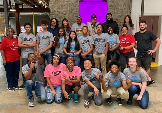 bigcar's tweet photo. So lucky to work with the @teenworkspro Building, Broadcasting and Bees Team. Six weeks went by so fast 💨 We miss you all already. #teenworks #wqrt #tubefactory #bigcarcollaborative #buildingcommunity #indianapolis #loveindy https://t.co/1yEkEVFDNM https://t.co/eLs8yuw1PG