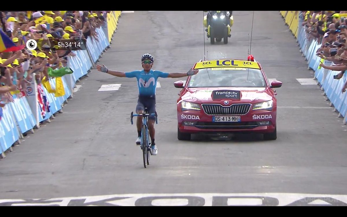 letour_col's tweet photo. Etapa 18 | 🏁 META

🏆 NAIRO QUINTANA 🏆

🇨🇴 RT para felicitar al Condor 🇨🇴

#TDF2019 https://t.co/xNeVwKUUfo