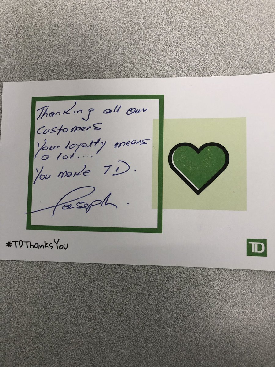 JosephNeizer's tweet image. Thanking all our amazing customers from Mississauga Main #TDColleague #tdthanksyou