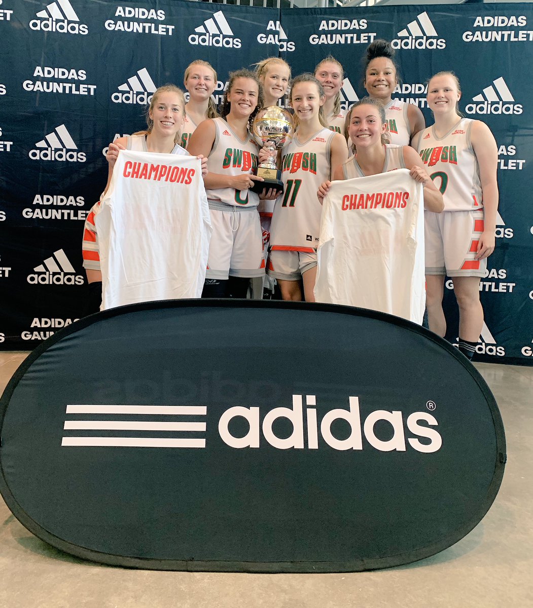 INEliteSWISH's tweet photo. Here are your IN Elite SWISH 16U CHAMPS!! @3Stripewbb Atlanta Nationals, led from start to finish to claim 17U SilverJones Championship! #GauntletSeries @exposurebball  ANeff, KFleming, ABrandenburger, HSisk, KMcMahon, PMurphy, BGordon, MDickerson, CMadden https://t.co/tGVcChlxUN