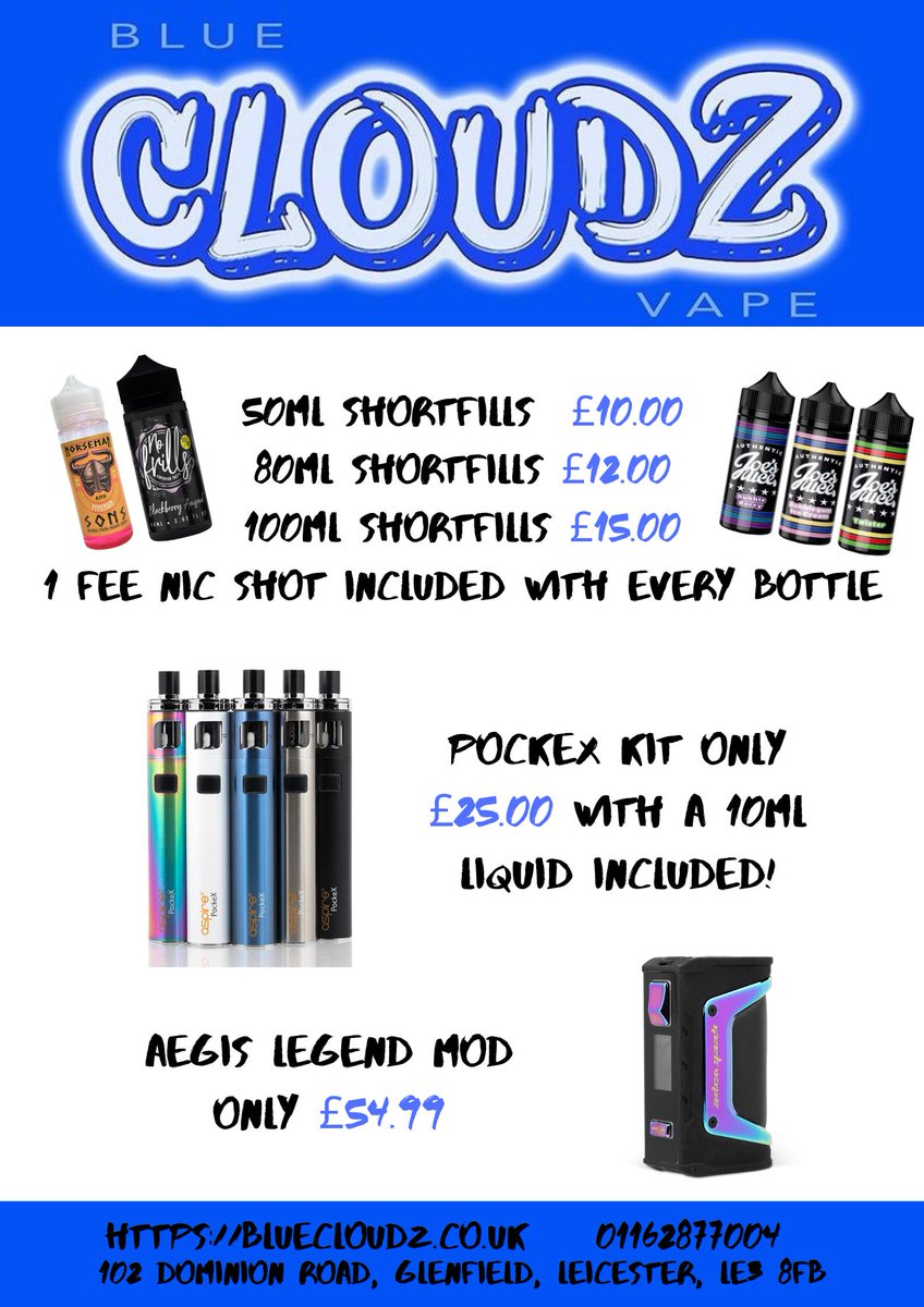 VapeBlue's tweet image. Come in store to get some of the cheapest juices in town!
#cheapjuice