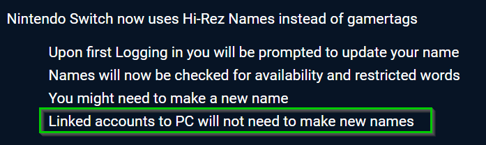 Smite Reminder Switch Players That Have Not Linked Their Nintendo Account To A Hi Rez Account Will Be Prompted To Enter A New Player Name When Logging In For The First