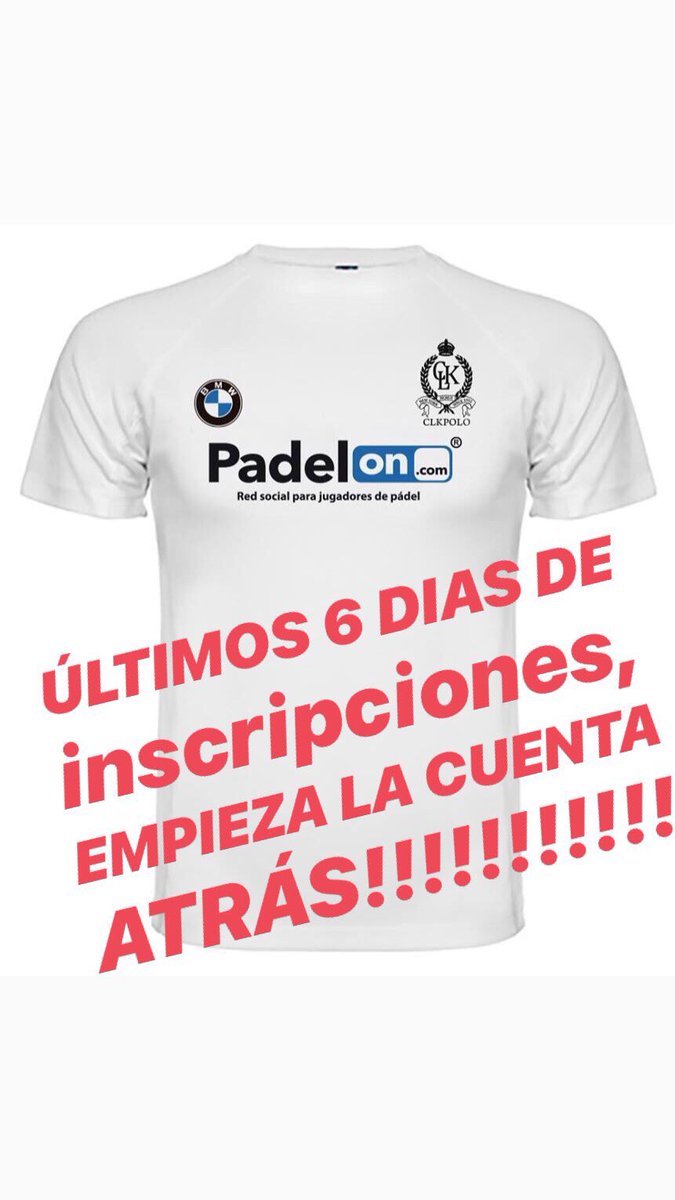 DavidCorme's tweet photo. Últimas dos semanas de inscripciones!! Comienza la cuenta atrás para uno de los mejores torneos del verano... NO TE LO PIERDAS Y APUNTATE YA!!
@padelon @Padelanto @FedPadelMurcia @CLKpolo https://t.co/qqQNyPPBHD
