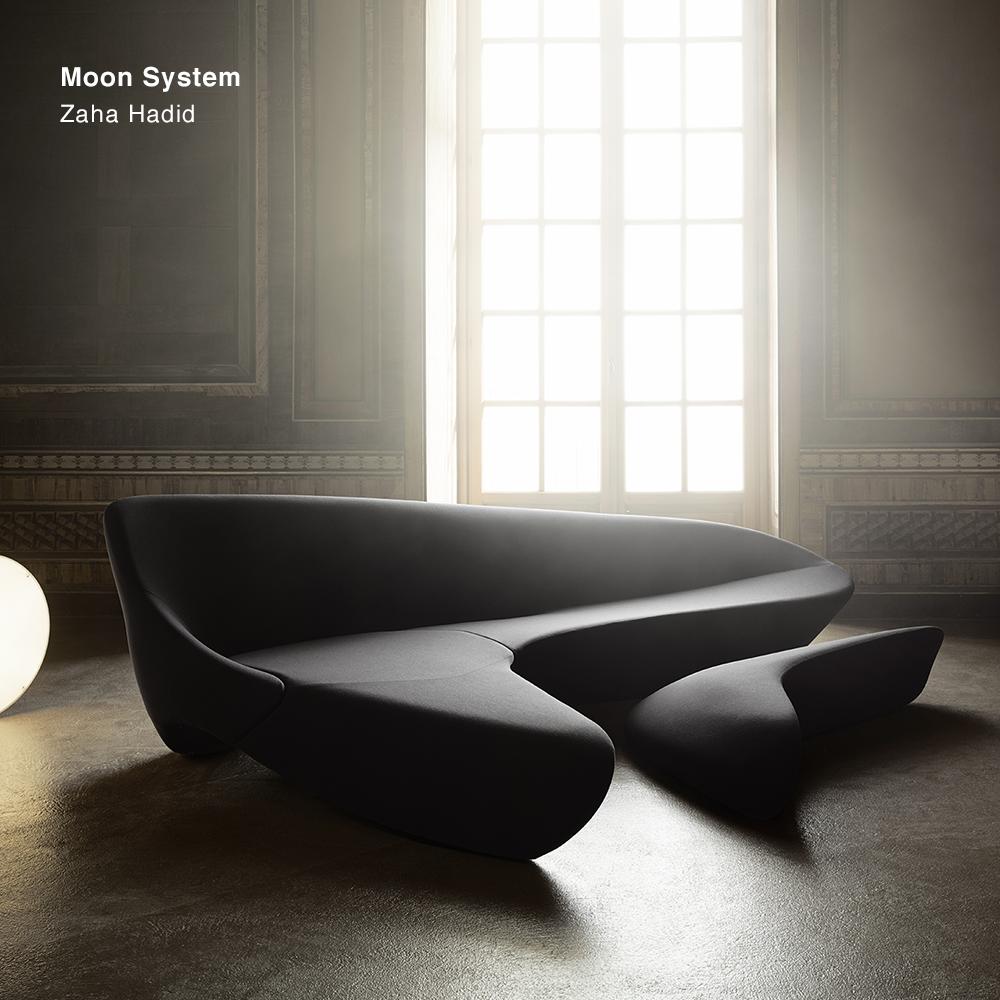 BeB_Italia's tweet photo. The inclination to experiment combined with a long-standing research: this could be the perfect description for the Moon landing, whose 50th anniversary falls these days, but also for the Moon System sofa by Zaha Hadid for @Beb_Italia. @ZHA_News #MoonLanding #MoonSystem https://t.co/BVLXLLn2HF