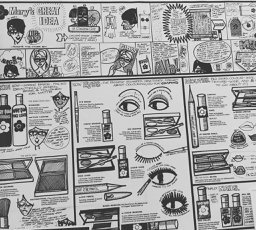 PrimeSuspectsGN's tweet photo. Quiz question - what does #makeup have in common with @PrimeSuspectsGN? @V_and_A fantastic #exhibition #MaryQuant used comic book graphics to teach make-up application. #Revolutionaryteaching https://t.co/dMMEC1PBA8