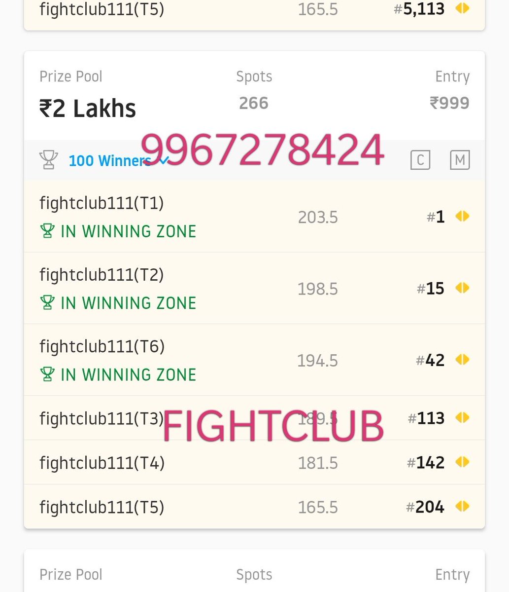 Fantasy11army's tweet image. #VIVOProKabaddi  
#BornExperts @Haiwaaaan  @sindbadsailor_R 
@Lokendr25305587
@Dream11_FCG

Arey wo gaaon walo. 
Ae lo kabhi sunahai. 
Clean sweep SL may nahi. 

Clean sweep GRAND LEAGUE
😎 #Fightclub rox. 
#Dream11
This is a channel of FIGHTCLUB. 
t.me/RAHULFIGHTCLUB