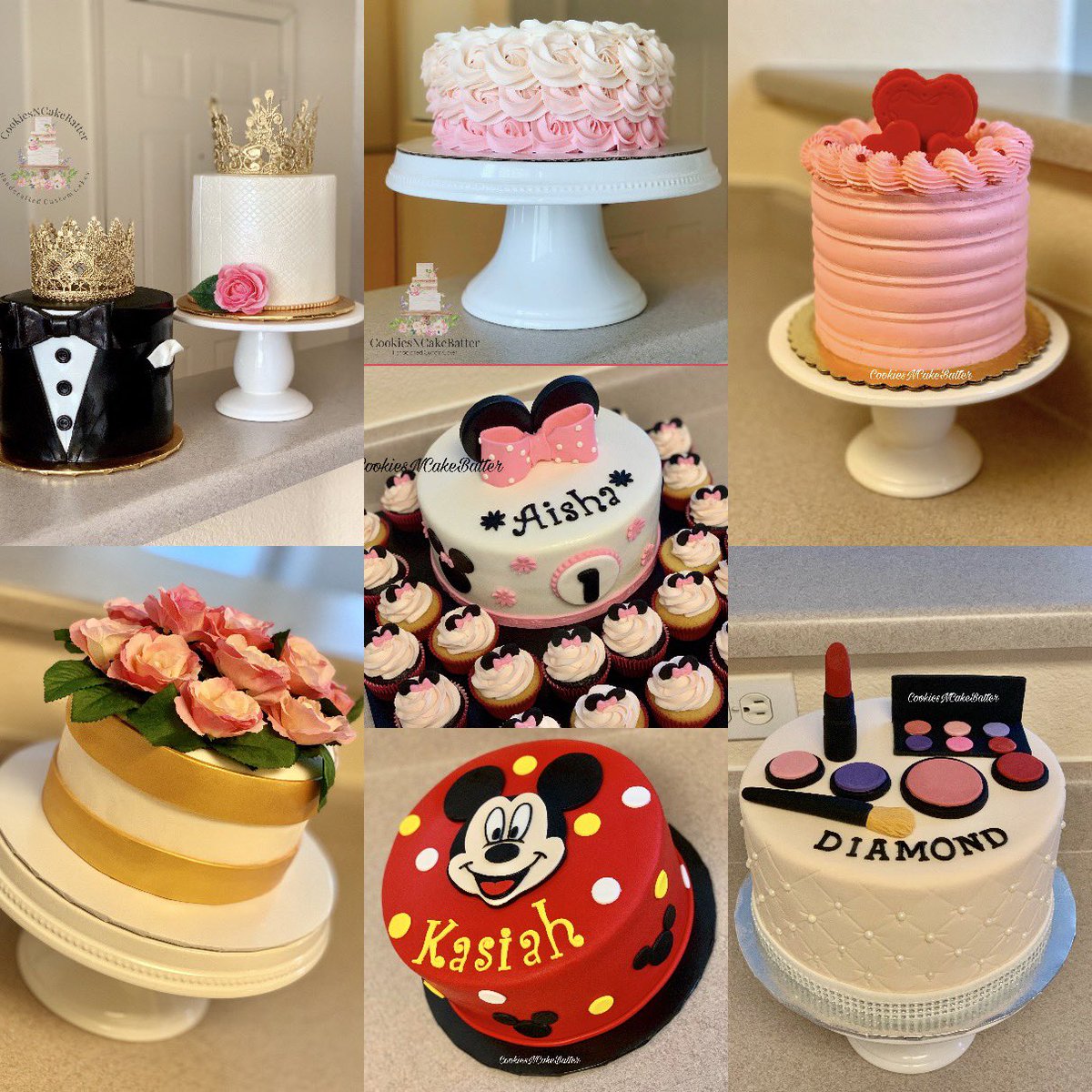 CakeBliss's tweet photo. These are some of my cakes Iโve done. Located in Owings Mills, MD. @SatinIce #cookiesncakebatter #cake #cakedecorating #fondant #buttercream #birthday #faultline #faultlinecakes #desserts #cakes #food #bake #baker #Maryland #foodporn #buttercreamcake #sweets #customcake https://t.co/0kt5b9ofk2